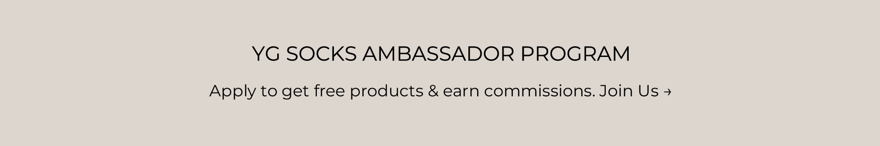 Partner with YGsocks — Apply for the Creator Program